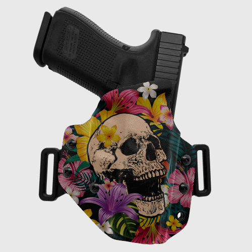 Floral Skull OWB Holster