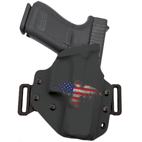 Eagle Flag Splatter OWB Holster