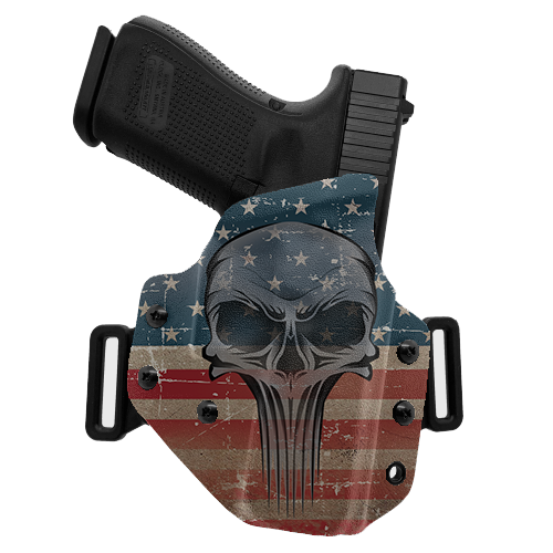 Skull Flag Color OWB Holster