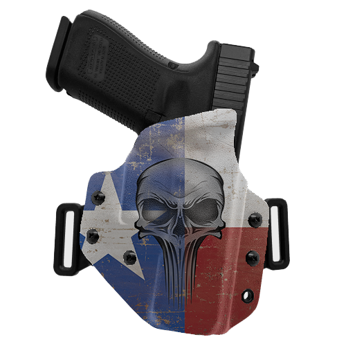 Skull Flag Texas OWB Holster