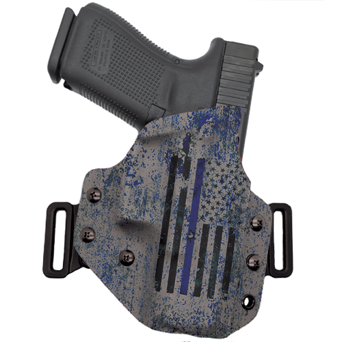 Thin Blue Line Flag OWB Holster